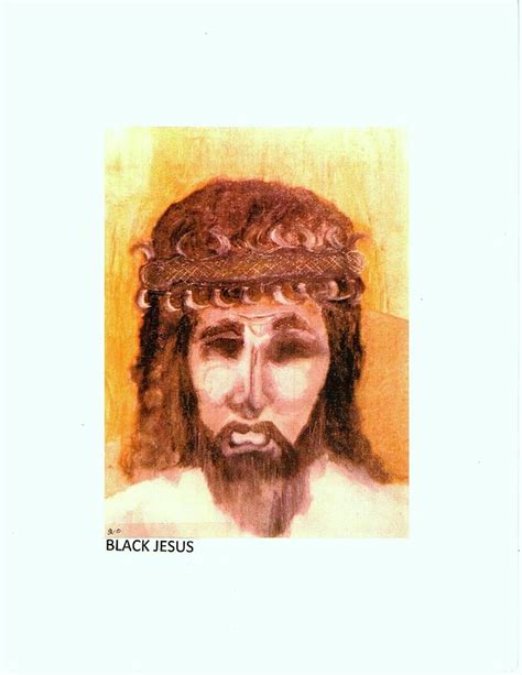 Black Jesus Painting By Nicholas Banks Fine Art America