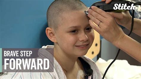 ‘i Think It Looks Cute 9 Year Old Shaves Head Puts On Brave Face