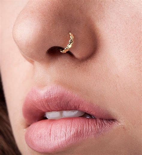 Plain Nose Ring Gold Nose Ring Nose Cuff Gold Nose Cuff Etsy Nose Jewelry Nose Rings Hoop