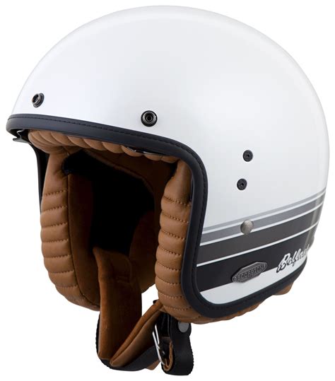 It likely won't fit right, making it likely that the helmet will fly off at some point. Scorpion Belfast Blanco Helmet - RevZilla