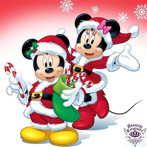Christmas Disney Mickey And Minnie Mouse Disney Merry Christmas