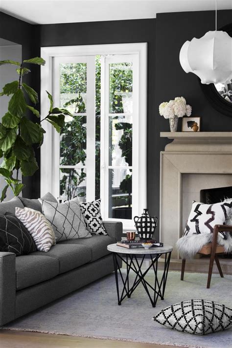 110 Super Dark Grey Living Room Ideas