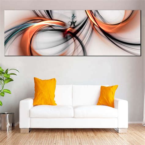 Elegant Abstract Canvas Wall Art 3d White Modern Abstract Fractal 1 P