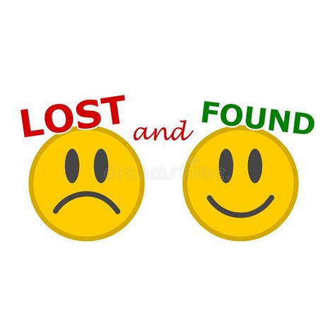 Lost And Found Sign Stock Vector Illustration Of Keys