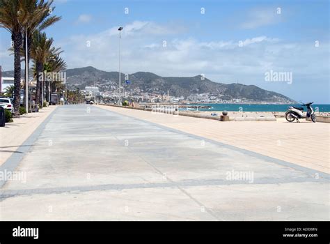 Beach Promenade Sitges Spain Stock Photo Alamy
