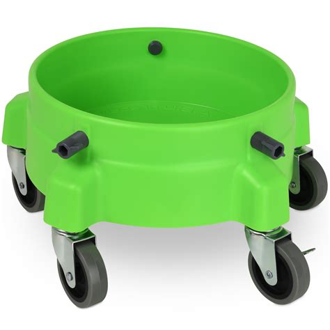 Liquid X Bucket Dolly Lime Green 3 Casters