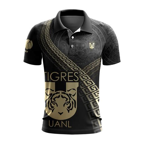 Liga Mx Tigres Uanl Special Black And Gold Design Polo Floda Shop