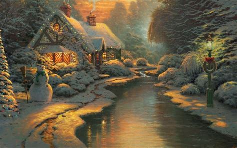 3d Snowy Cottage Animated Wallpaper Free Download 3d Snowy