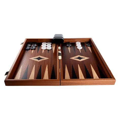 Set Joc Tablebackgammon Cu Tabla De Sah La Exterior Lemn De Mahon Inlaid