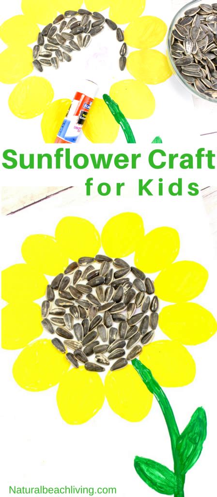 Easy Sunflower Art For Kids Sunflower Craft Ideas