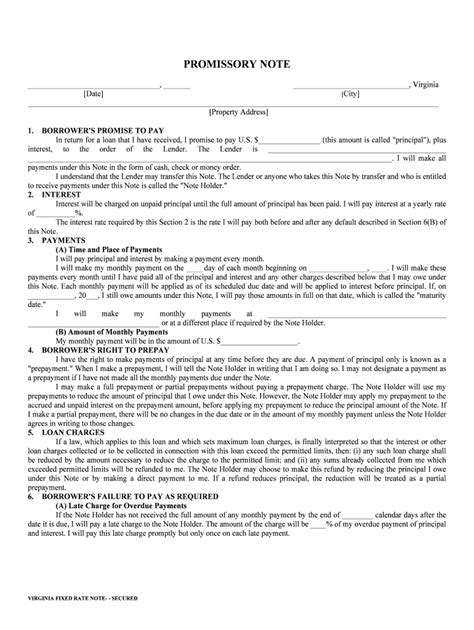 Virginia Fixed Rate Note Form 3247 Pdf Fannie Mae Fill Out And Sign