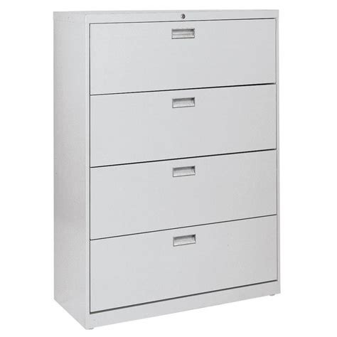 People also asked, do lateral file cabinets hold more? Sandusky 600 Series 42 in. W 4-Drawer Lateral File Cabinet ...