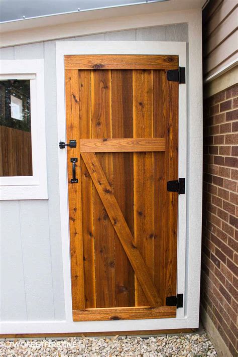 How To Build A Wooden Shed Door Cashback Melyn Shed Garage