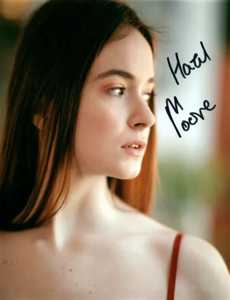 HAZEL MOORE SUPER Sexy Hot Adult Model Signed 8x10 Photo COA Proof 422