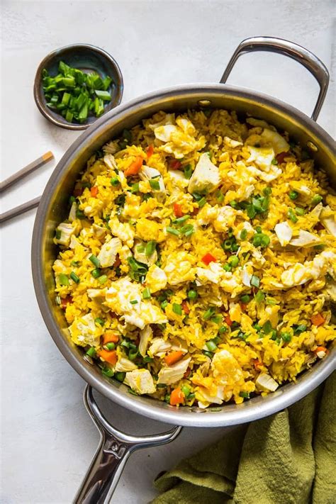 Turmeric Chicken Fried Rice The Roasted Root