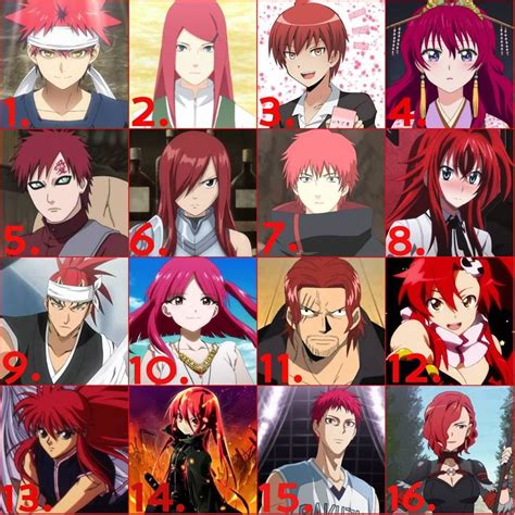 Popular Red Haired Anime Characters Red Hair Anime Guy Anime Anime