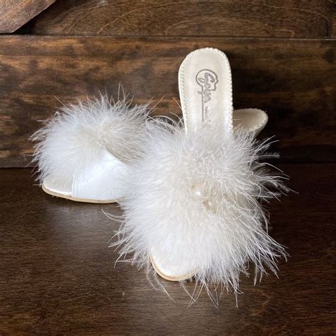Don't forget to bookmark bedroom shoes for womens using ctrl + d (pc) or command + d (macos). Vintage boudoir shoes feather bedroom slippers pearl white ...