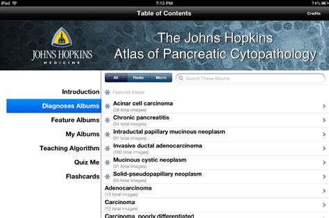Johns Hopkins Pathology Atlases For The Ipad Ipad Apps