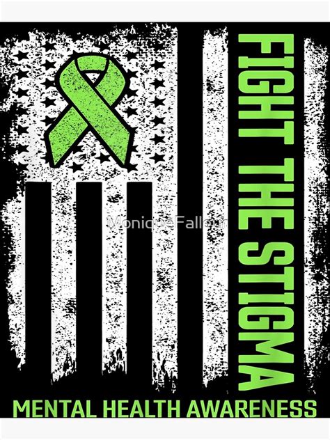 Fight Stigma Mental Health Matters Mental Health Awareness Poster For