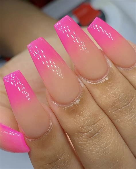 Pink Ombré Nails Ombre Chrome Nails Pink Ombre Nails Ombre Acrylic