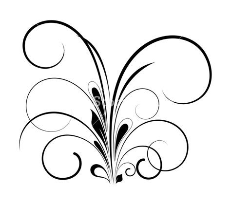 Swirl Floral Design Vector Royalty Free Stock Image Storyblocks