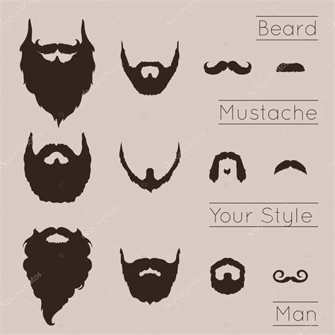 Beards And Mustaches Set Stock Vector By ©dashikka 70009625