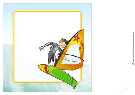 Wind Surfer Dude 8x8 Quick Card Insert Cup1036788437 Craftsuprint