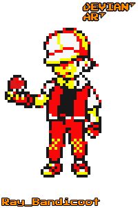Download pokemon radical red rom with direct link (pokemon fire red hack) for nintendo gba and new features. Pokemon Trainer Red PixelArt New Version by RayBandicoot on DeviantArt
