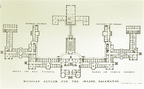 fascinating online gallery of late 19th century insane asylum architectural floor plans