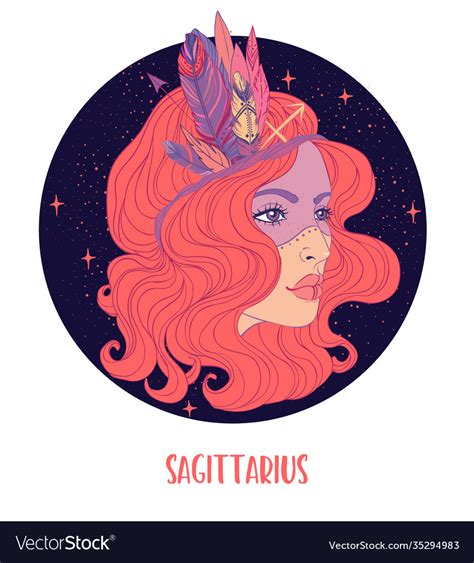 Sagittarius Astrological Sign As A Royalty Free Vector Image