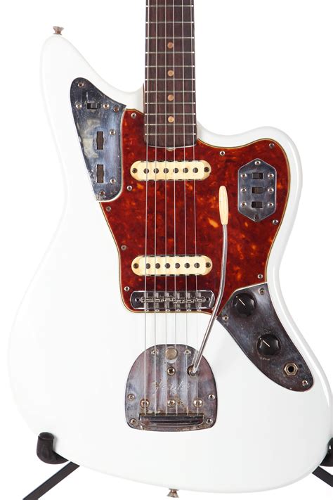 1962 Fender Jaguar Olympic White Refinished Guitar Chimp