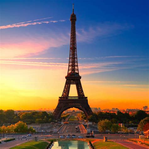 Eiffel Tower At Sunrise Ipad Air Wallpapers Free Download