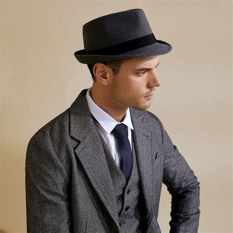 Babeyond 1920s Panama Fedora Hat Cap Mens Gatsby Costume Gatsby Men