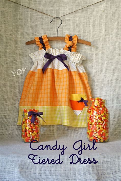 Candy Girl Tiered Dress Baby Toddler Girls Easy Pdf Dress Etsy