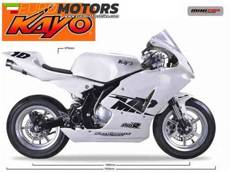 Because the minigp motorcycles are ridden on smaller karting tracks, the lower speed makes pushing to the limits less risky than riding bigger motorcycles, and. KAYO RACING PIT BIKE & QUAD | EUROMOTORS
