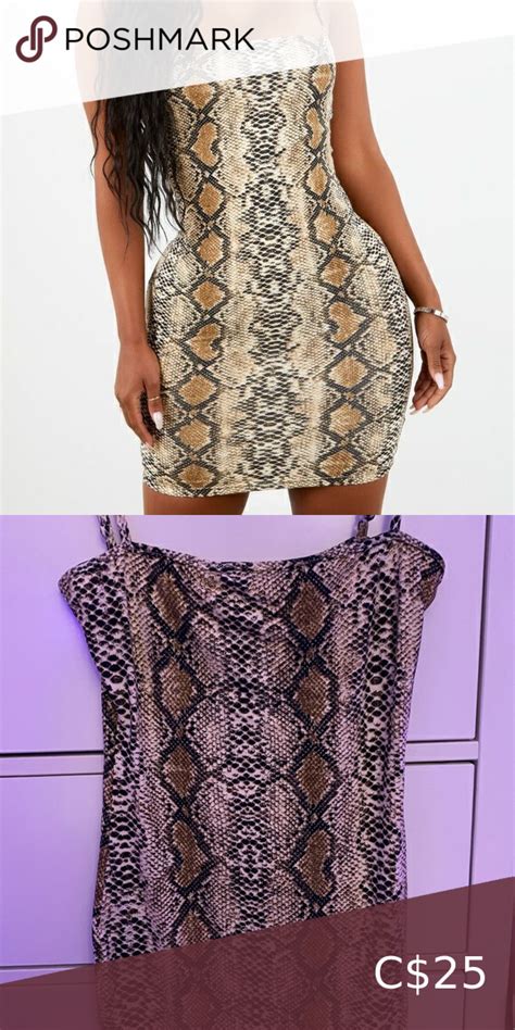 Snakeskin Dress In 2020 Snake Skin Dress Fashion Clothes Design