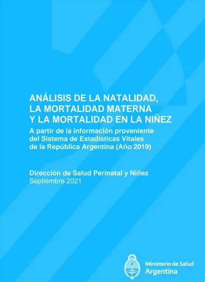 AnÁlisis De La Natalidad La Mortalidad Materna Y La Mortalidad En La NiÑez