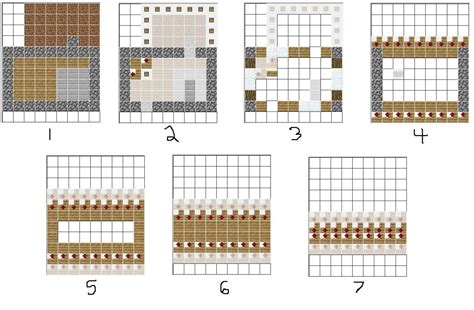 Modern House Minecraft House Blueprints Layer By Layer Blueprints