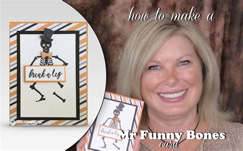 How To Make A Mr Funny Bones Skeleton Halloween Card Featuring Stampin