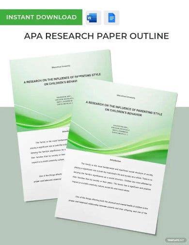 7 Apa Research Proposal Templates Pdf Word
