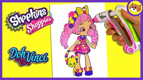 Save your appetite for dessert! Dohvinci Shopkins | Bubbleisha Shoppies Coloring - YouTube