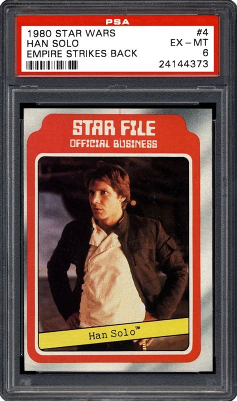 1980 Topps Empire Strikes Back Han Solo Psa Cardfacts®