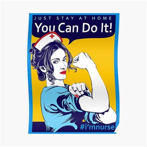 Just Stay Home You Can Do It Poster For Sale By Ej Sulu Redbubble