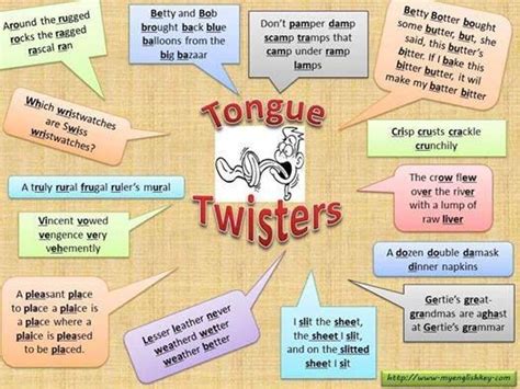 How About Trying Some Of These Tongue Twisters Tongue Twisters For