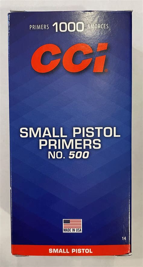5000 Count Small Pistol Primers Cci No500 Accuracy Enterprises Llc