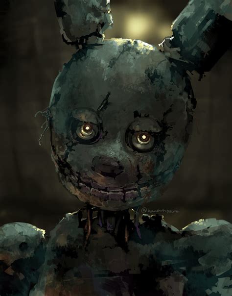 Springtrap Por Kawarayane Fnaf Freddy 3 Fnaf Springtrap Art