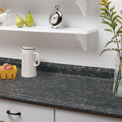 Because it's durable and easy to care for, formica is often used for floors, tables, countertops, cupboards, and other surfaces that get. Formica midnight stone matte 6280-58 | Laminate kitchen ...