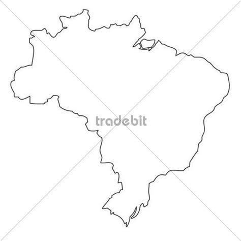 Outline Map Of Brazil Download Places