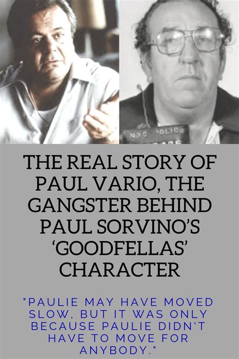 The Real Story Of Paul Vario The Gangster Behind Paul Sorvinos