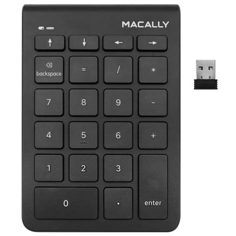 White Desktop Wireless Numeric Keypad Notebook 18 Keys Number Pad With